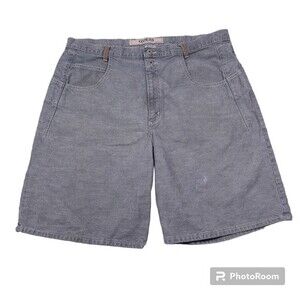 Vintage Guess Baggy Gray Denim Jean Shorts Y2K Loose Relaxed Men's Size 40